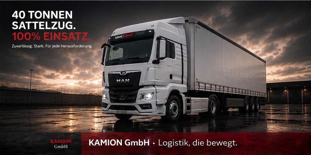 Kamion GmbH 40 Tonnen Sattelzug – Euro 6 Fahrzeug