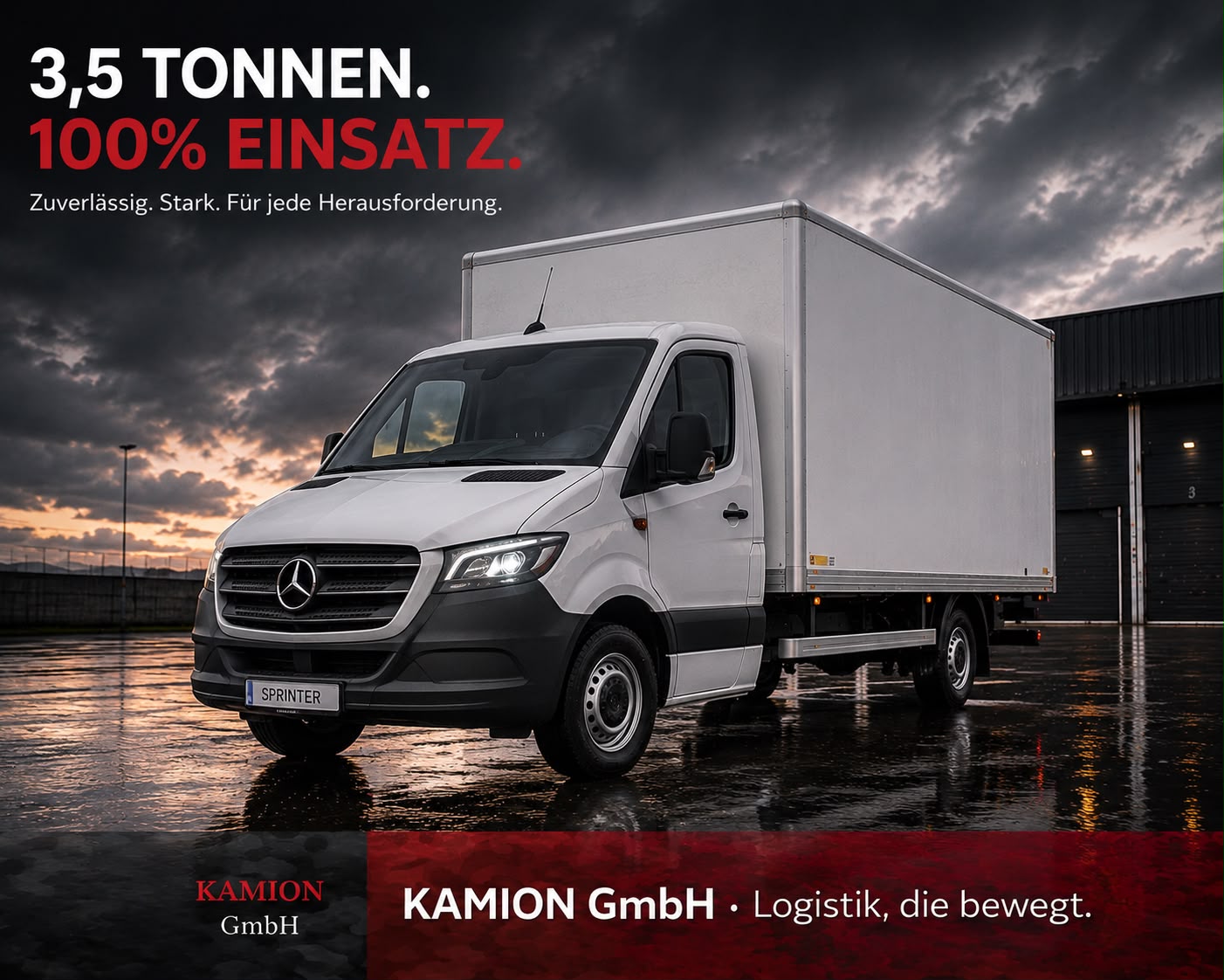 Kamion GmbH 3,5-Tonner – Euro 6 Fahrzeug