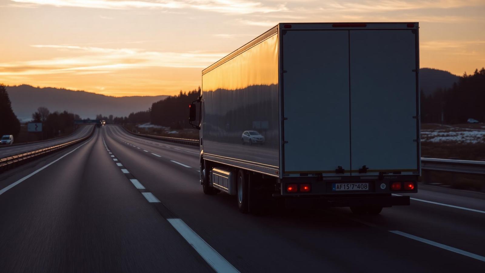 Moderner LKW auf österreichischer Autobahn